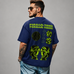 parallel visions oversized t shirt